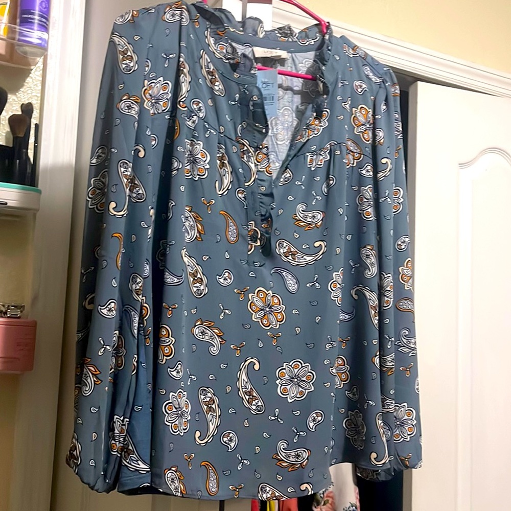 Loft- Long sleeve womens blouse Size M